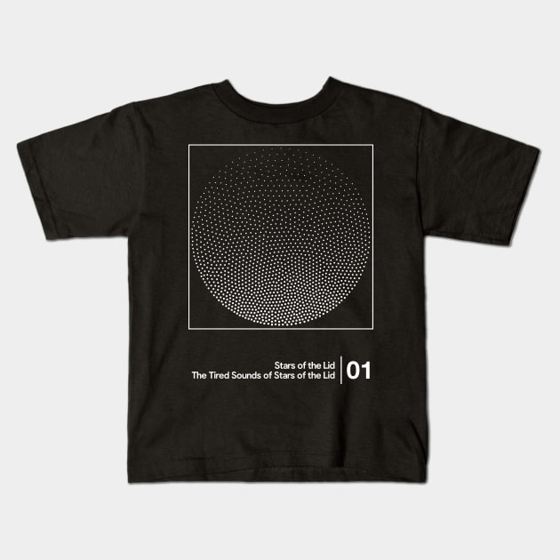 Stars of the Lid - Minimalist Graphic Design Artwork Kids T-Shirt by saudade